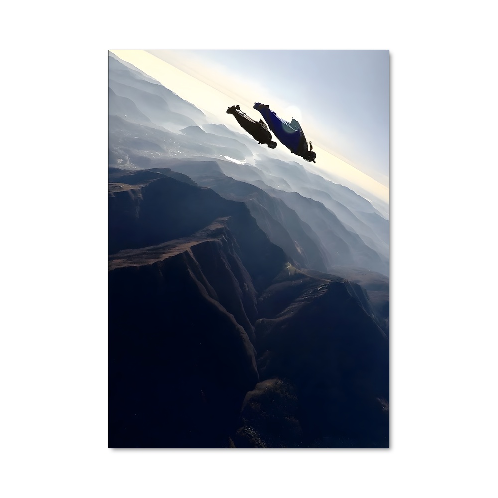 Poster Wingsuit flying flyer